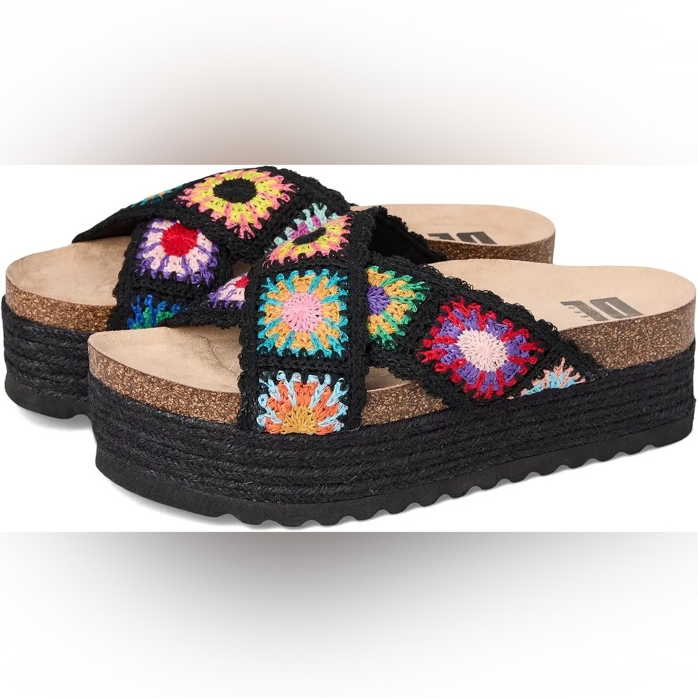Dirty Laundry ‘Plays’ Patchwork Crochet Platform … - image 1